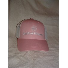 S&W M&P Mujers OSFM Hat Pink w/ White Logo Adjustable Baseball Cap Cotton/Mesh  eb-33172736